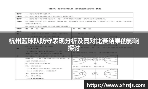 杭州篮球队防守表现分析及其对比赛结果的影响探讨