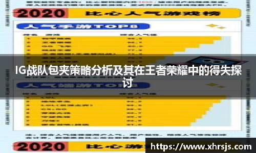 IG战队包夹策略分析及其在王者荣耀中的得失探讨